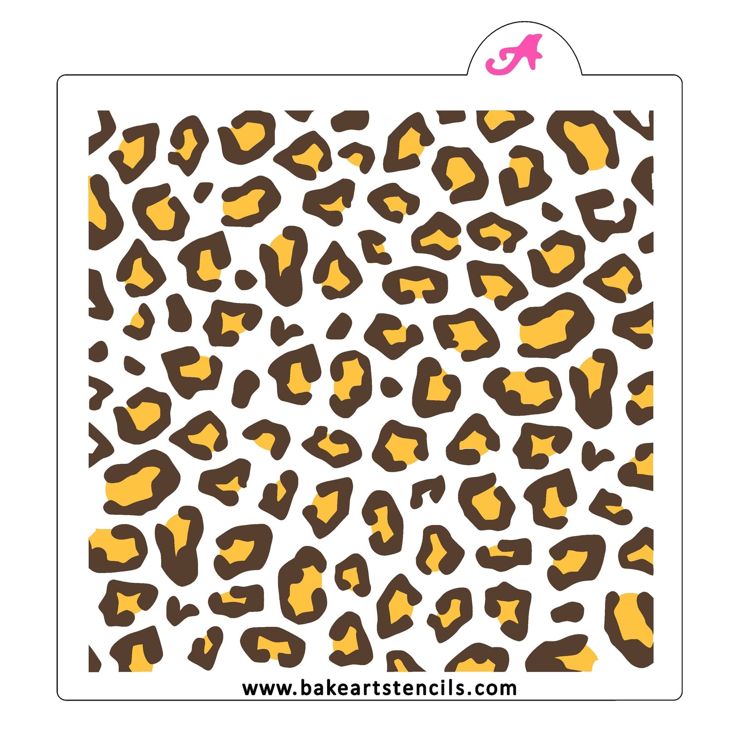 Double Cheetah Pattern Stencil Set