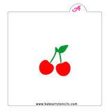 Cherries Cookie Stencil