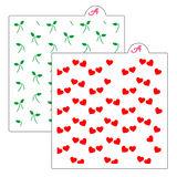 Cherry Hearts Stencil Set