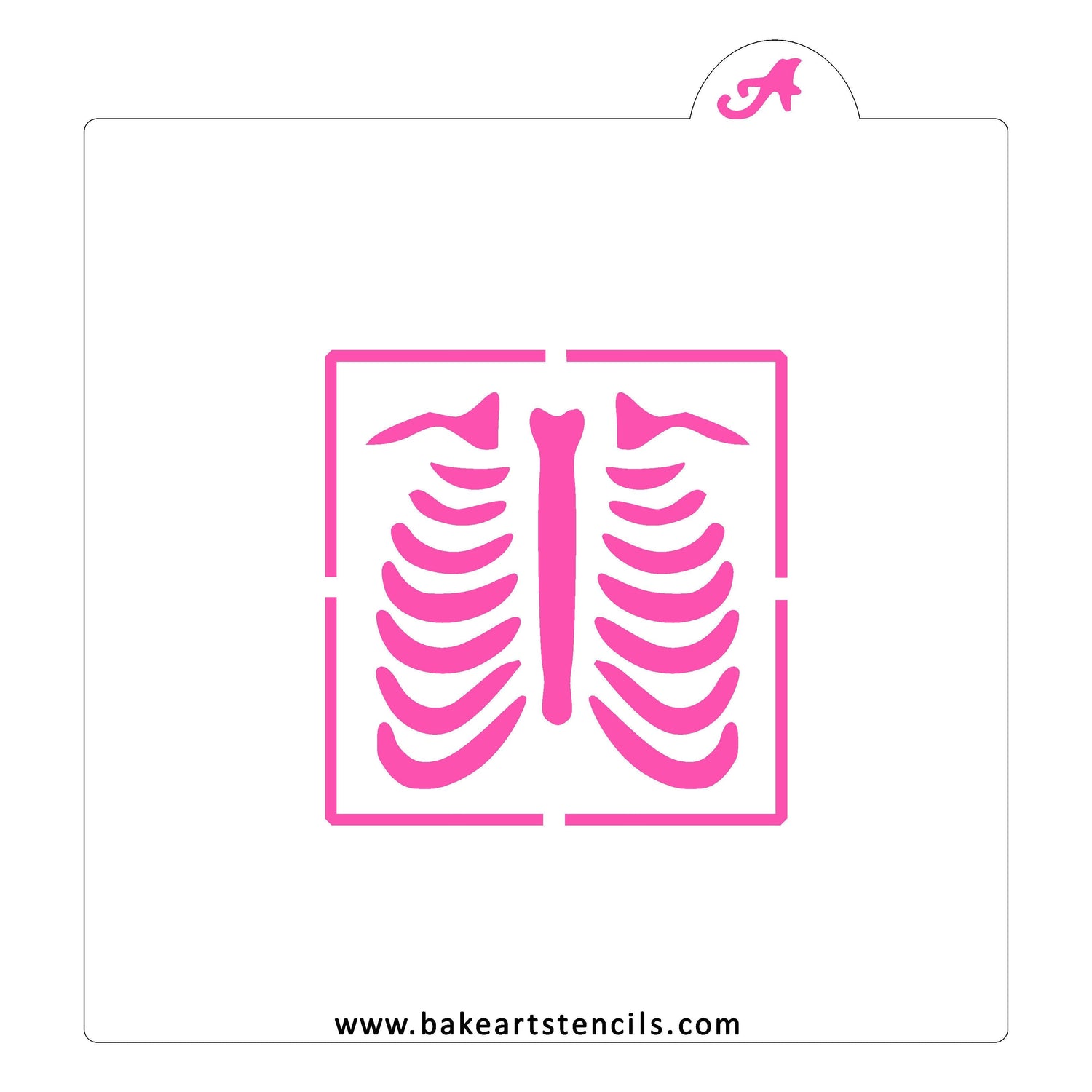 Chest X-Ray Cookie Stencil