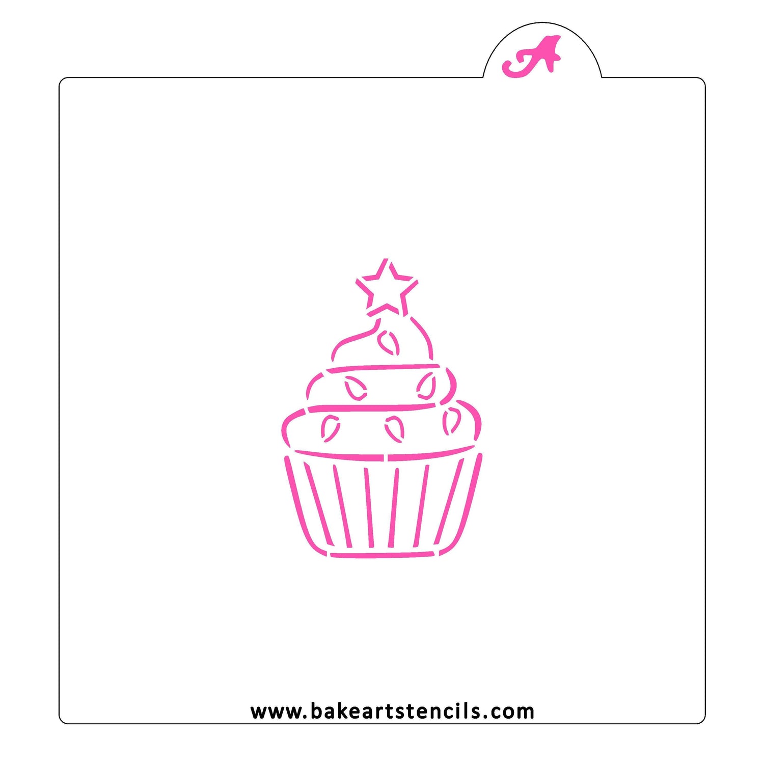 Christmas Cupcake PYO Stencil