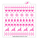 Christmas Sweater Pattern Stencil