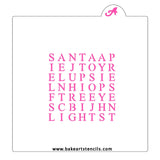 Christmas Word Search Cookie Stencil