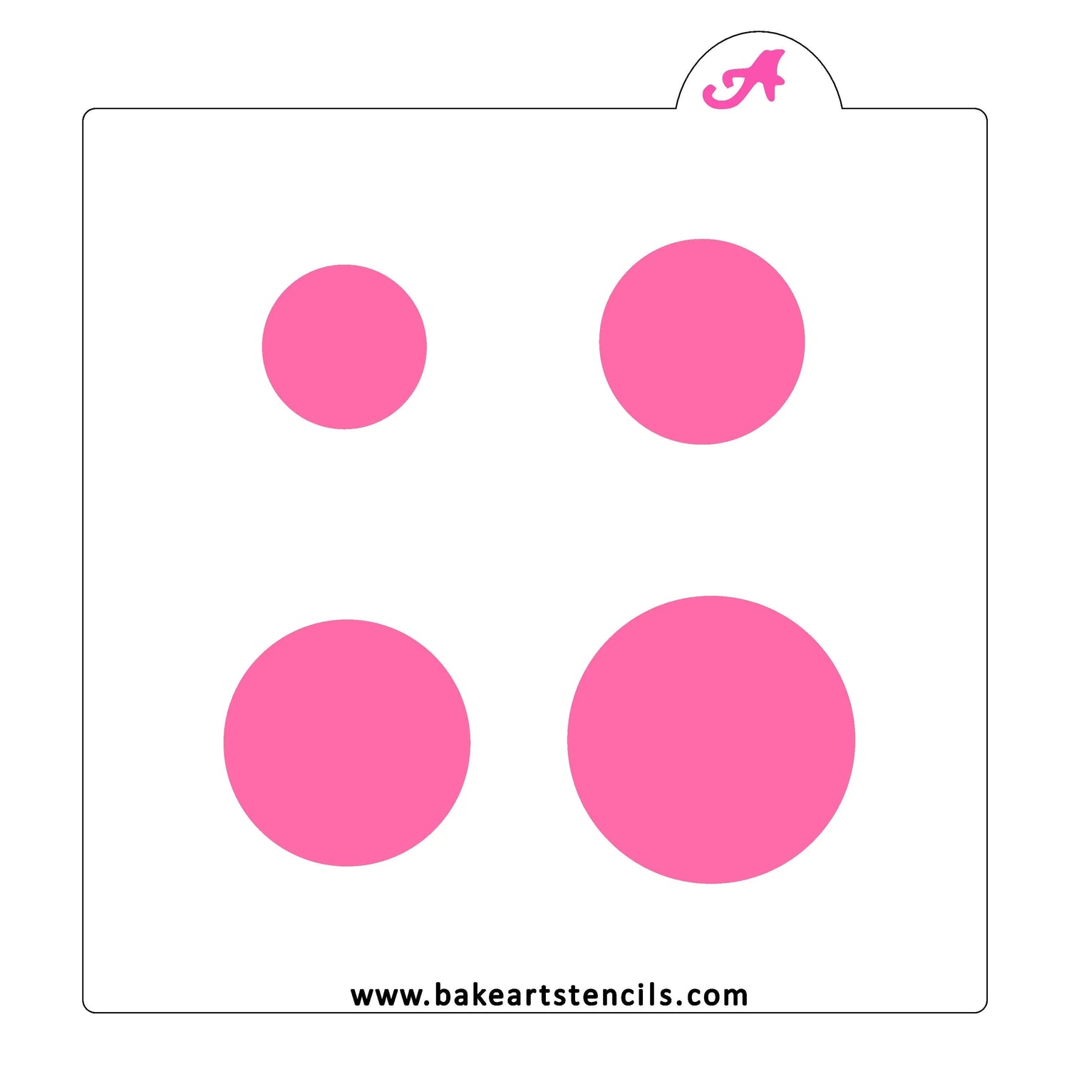 Circle Shape Creators Cookie Stencil