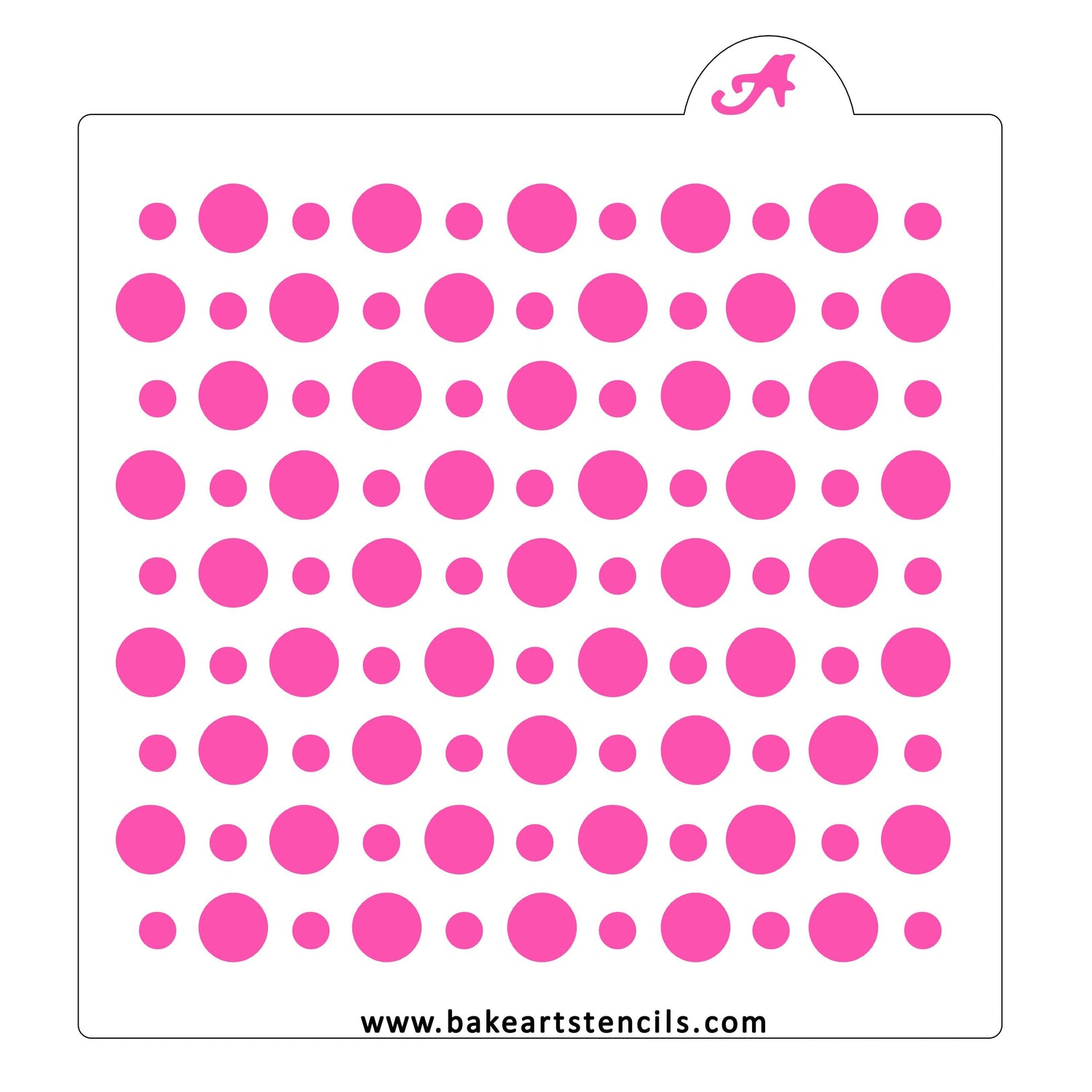 Circle & Dots Pattern Stencil