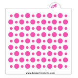 Circle & Dots Pattern Stencil