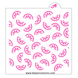 Citrus Slice Pattern Cookie Stencil