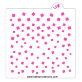 Confetti Celebration Cookie Stencil