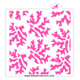 Coral Pattern Cookie Stencil