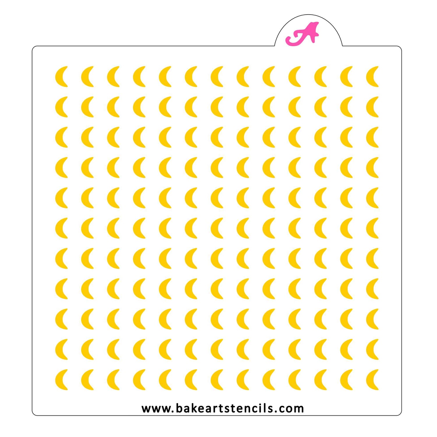 Crescent Moon Sprinkles Stencil