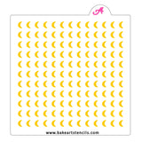 Crescent Moon Sprinkles Stencil