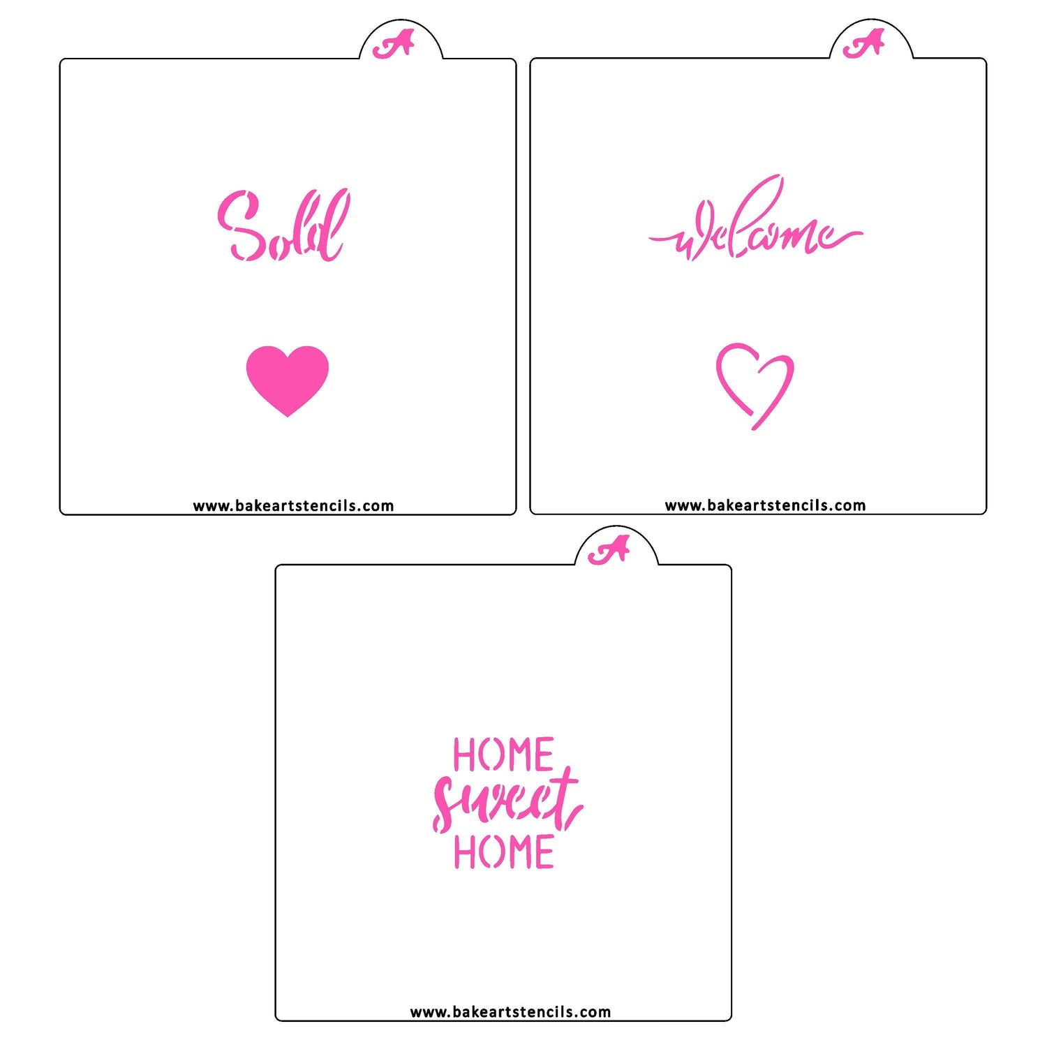 New Home Cookie Stencil Set