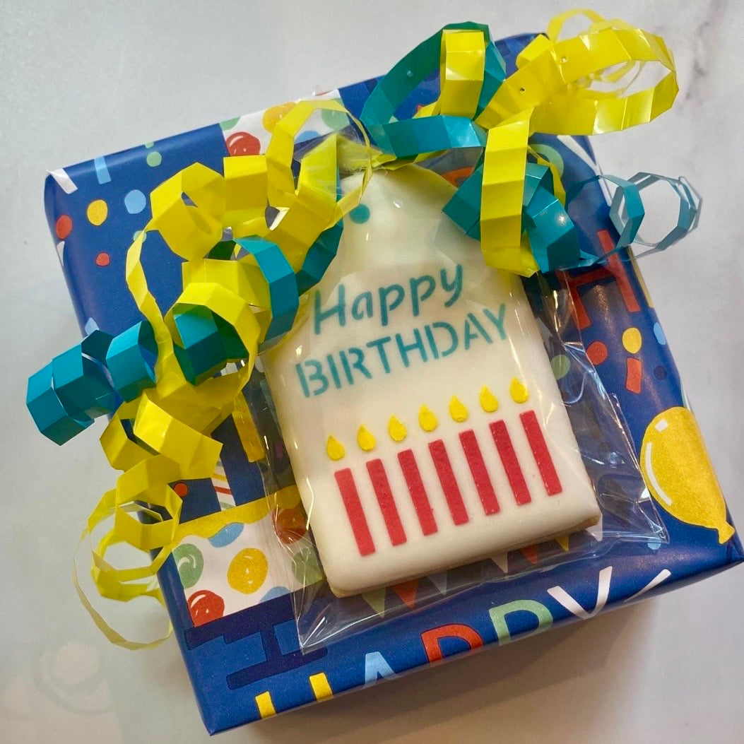 Birthday Gift Tag Stencil