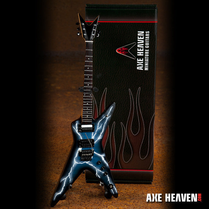Licensed Dimebag Darrell Signature Lightning Bolt Miniature Guitar Replica