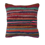 Woven Recycled Cotton Chindi Pillow