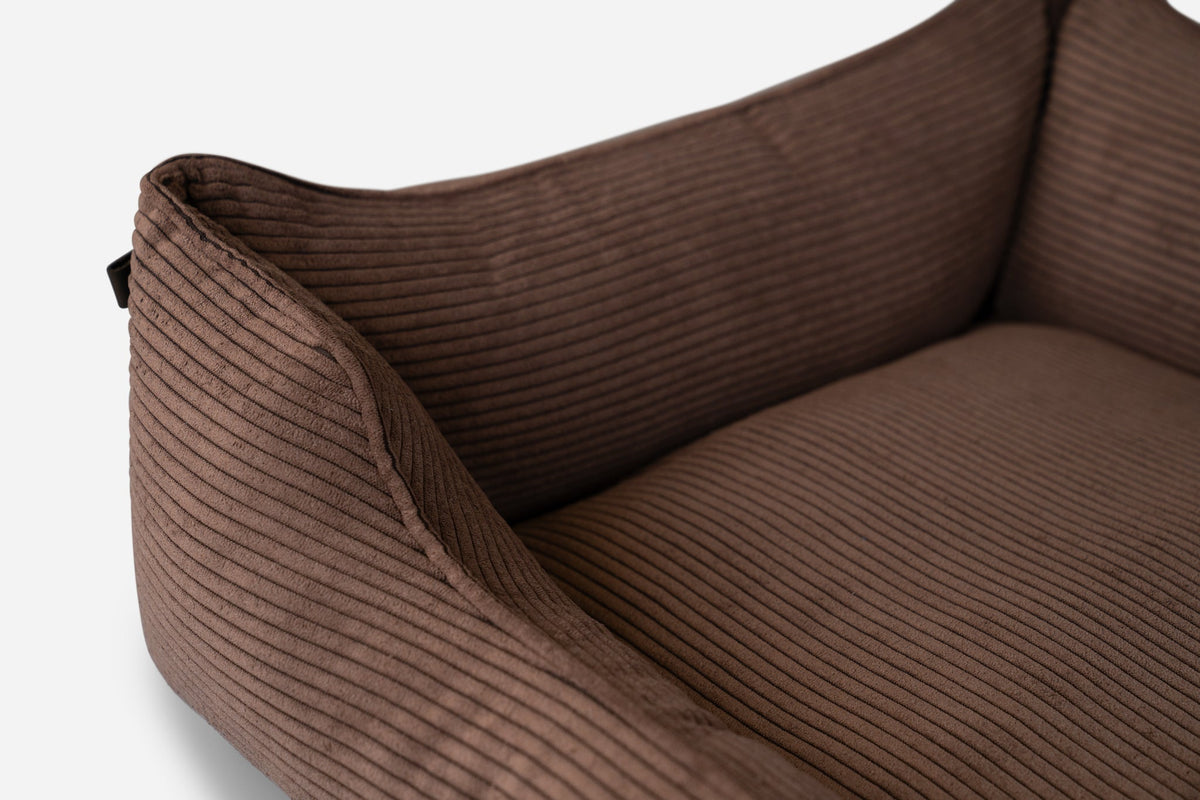Chester & Lee | Fancy Corduroy Sleeper Dog Bed Brown by Chester & Lee, product image 9