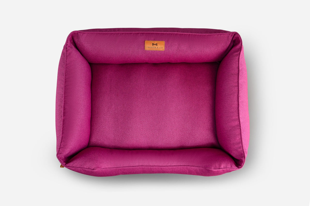 Chester & Lee | Cotton Sleeper Dog Bed Berry Pink by Chester & Lee, product image 8