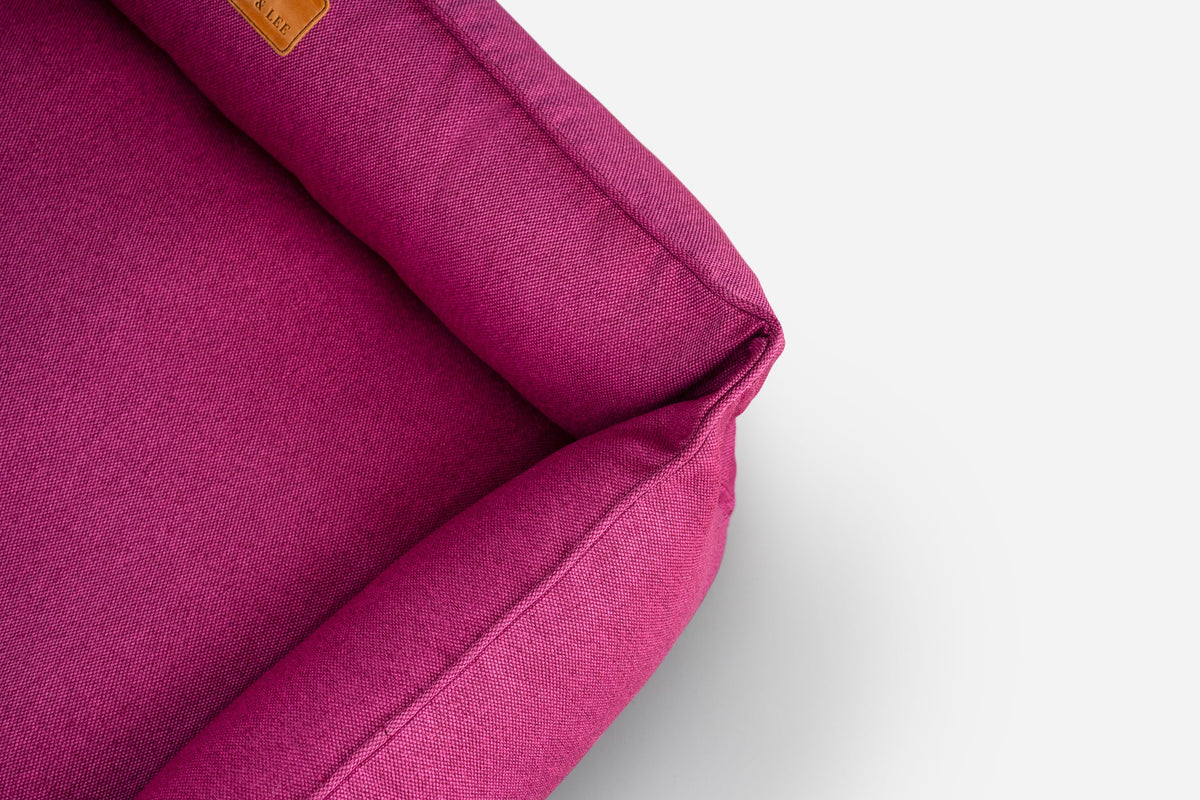 Chester & Lee | Cotton Sleeper Dog Bed Berry Pink by Chester & Lee, product image 5