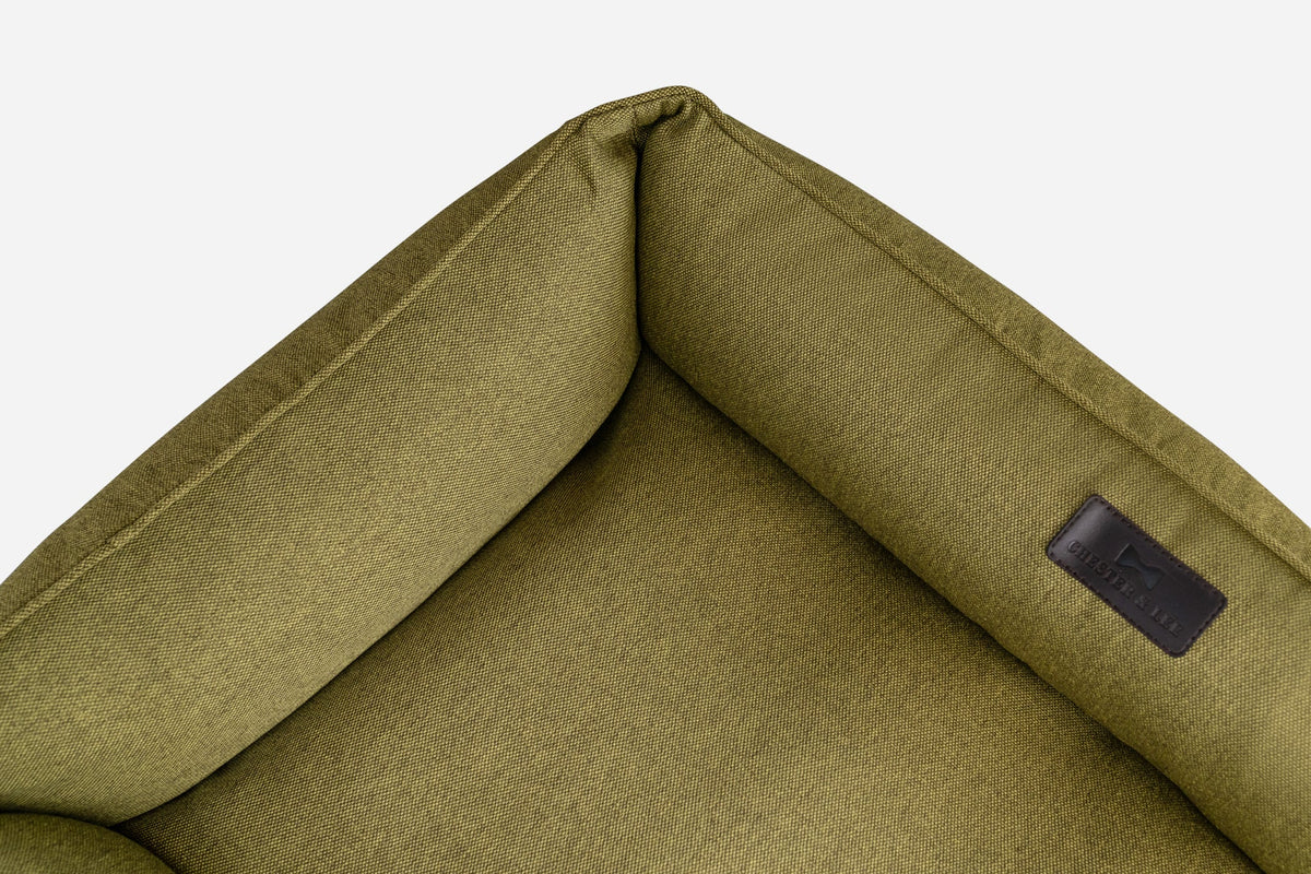 Chester & Lee | Cotton Sleeper Dog Bed Olive by Chester & Lee, product image 5