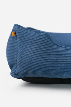 Chester & Lee | Fancy Corduroy Sleeper Dog Bed Blue by Chester & Lee, product image 5