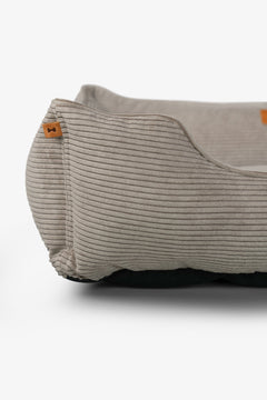 Chester & Lee | Fancy Corduroy Sleeper Dog Bed Taupe by Chester & Lee, product image 5