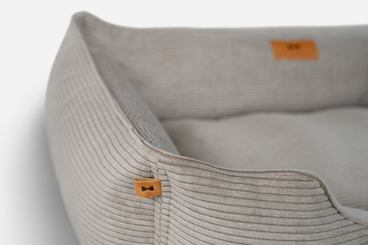 Chester & Lee | Fancy Corduroy Sleeper Dog Bed Taupe by Chester & Lee, product image 4