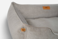 Chester & Lee | Fancy Corduroy Sleeper Dog Bed Taupe by Chester & Lee, product image 4