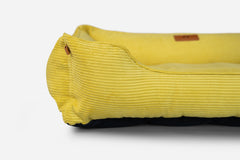 Chester & Lee | Fancy Corduroy Sleeper Dog Bed Sunny Yellow by Chester & Lee, product image 9