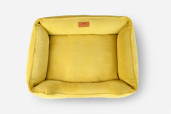 Chester & Lee | Fancy Corduroy Sleeper Dog Bed Sunny Yellow by Chester & Lee, product image 6