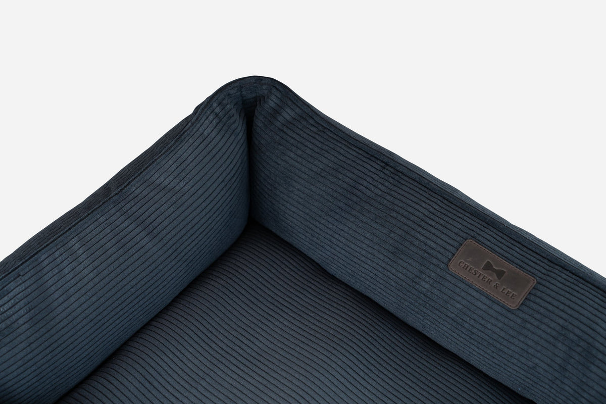 Chester & Lee | Fancy Corduroy Sleeper Dog Bed Graphite by Chester & Lee, product image 6