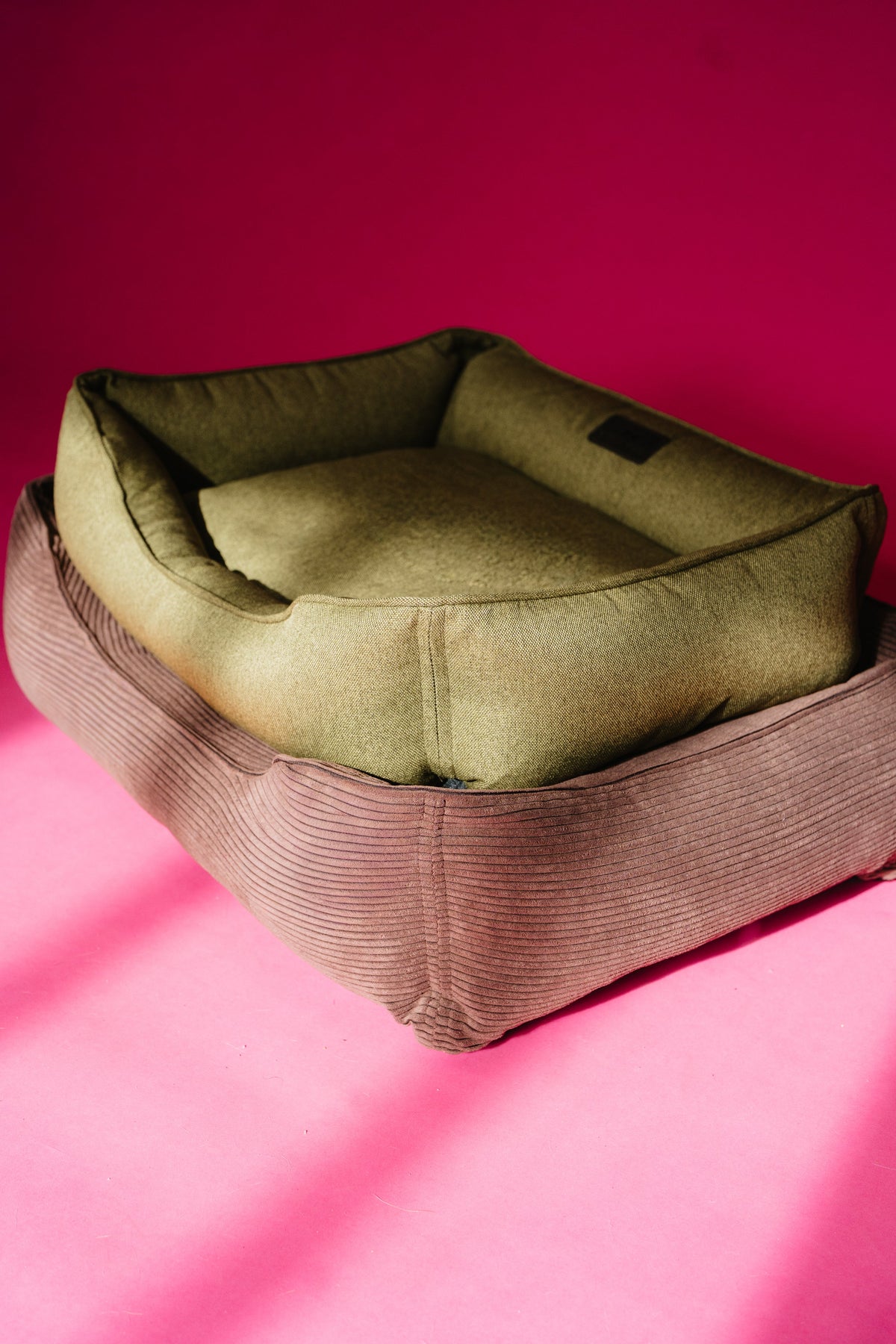 Chester & Lee | Fancy Corduroy Sleeper Dog Bed Brown by Chester & Lee, product image 10