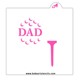 Dad Golf Cookie Stencil