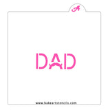Dad Mustache Cookie Stencil
