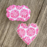 Dahlia Flowers Pattern Stencil
