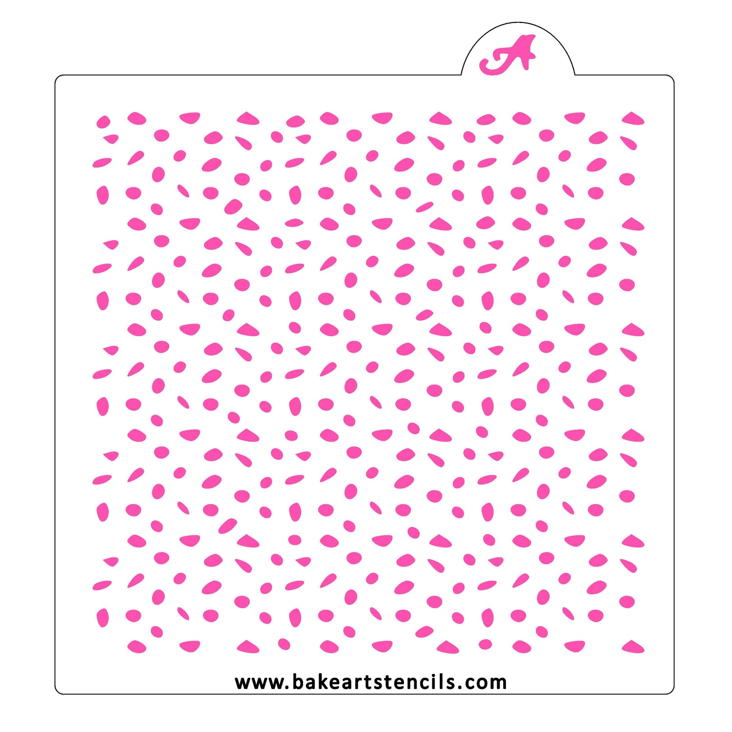 Dalmatian Dots Pattern Stencil