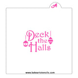 Deck the Halls Cookie Stencil