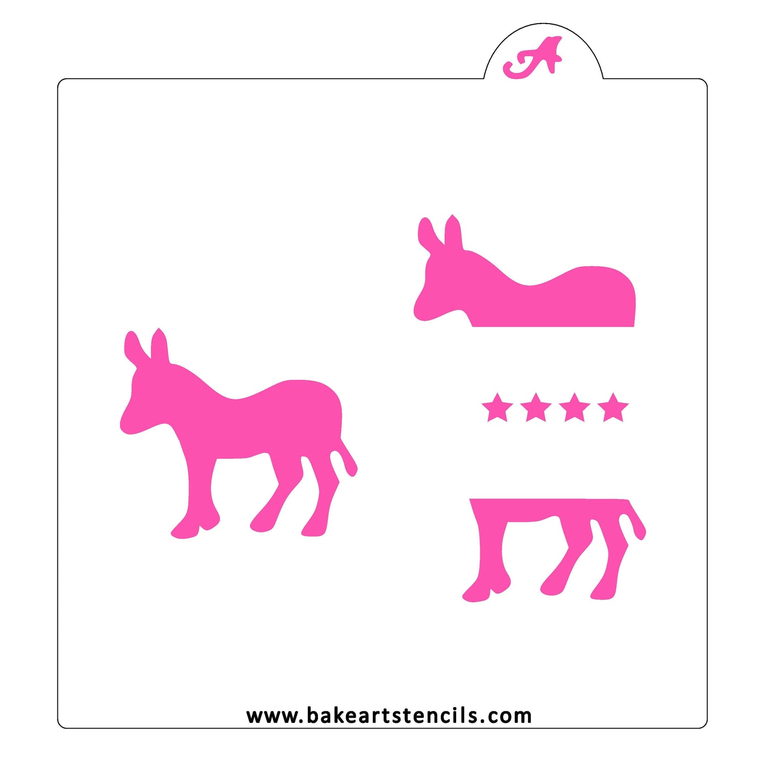 Democratic Donkey Stencil