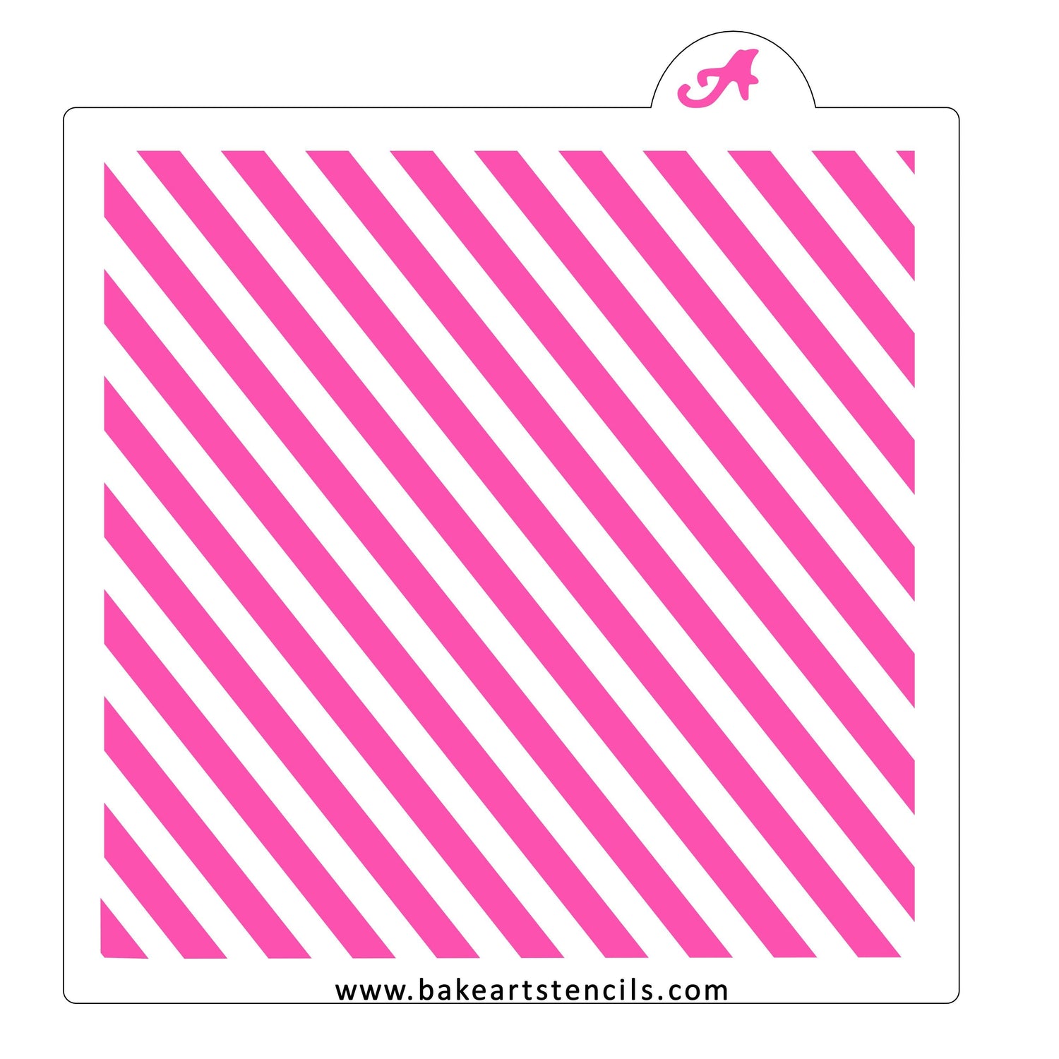 Diagonal Stripes Pattern Stencil