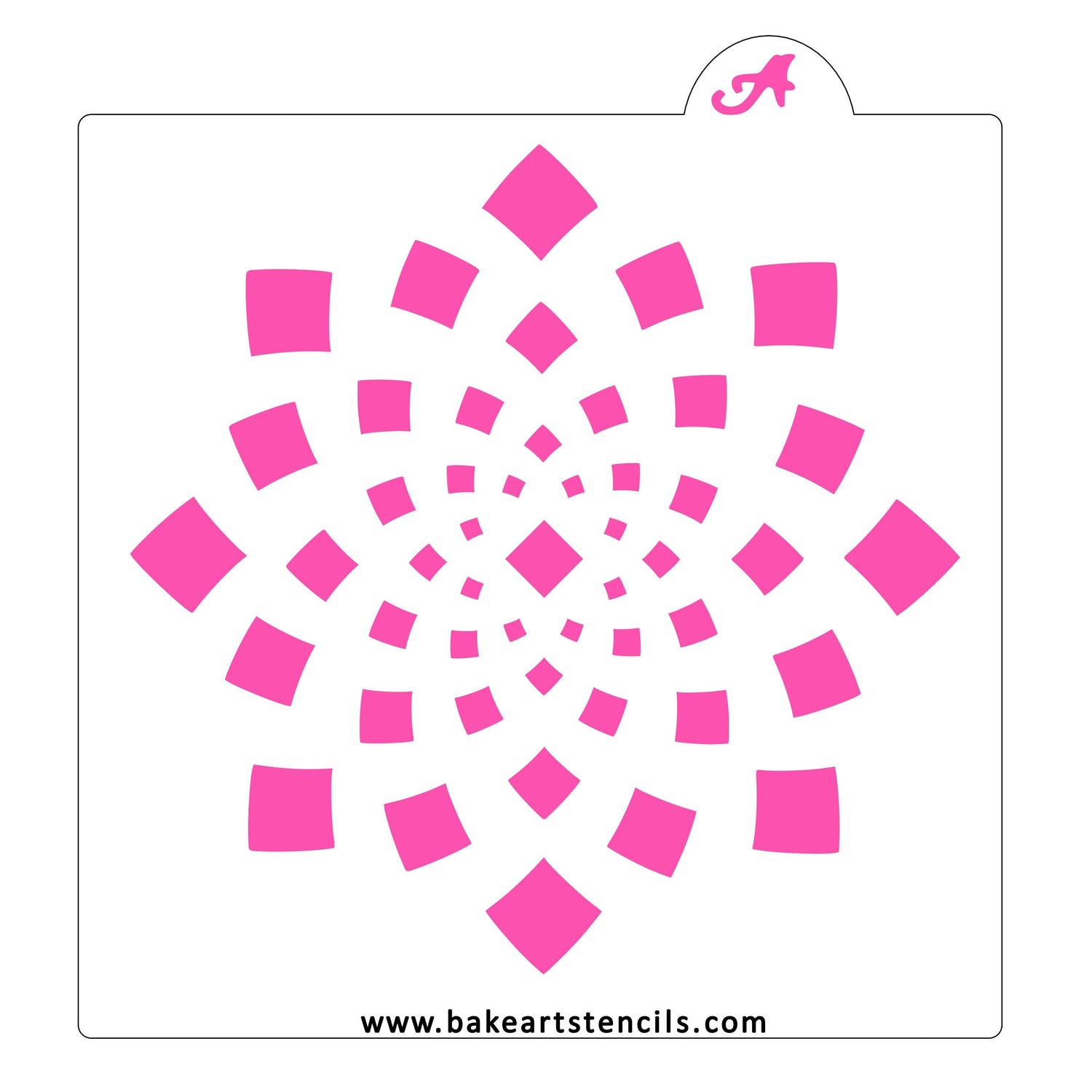 Diameter of Diamonds Stencil