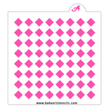 Diamond Harlequin Pattern Stencil