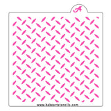 Diamond Plate Pattern Stencil