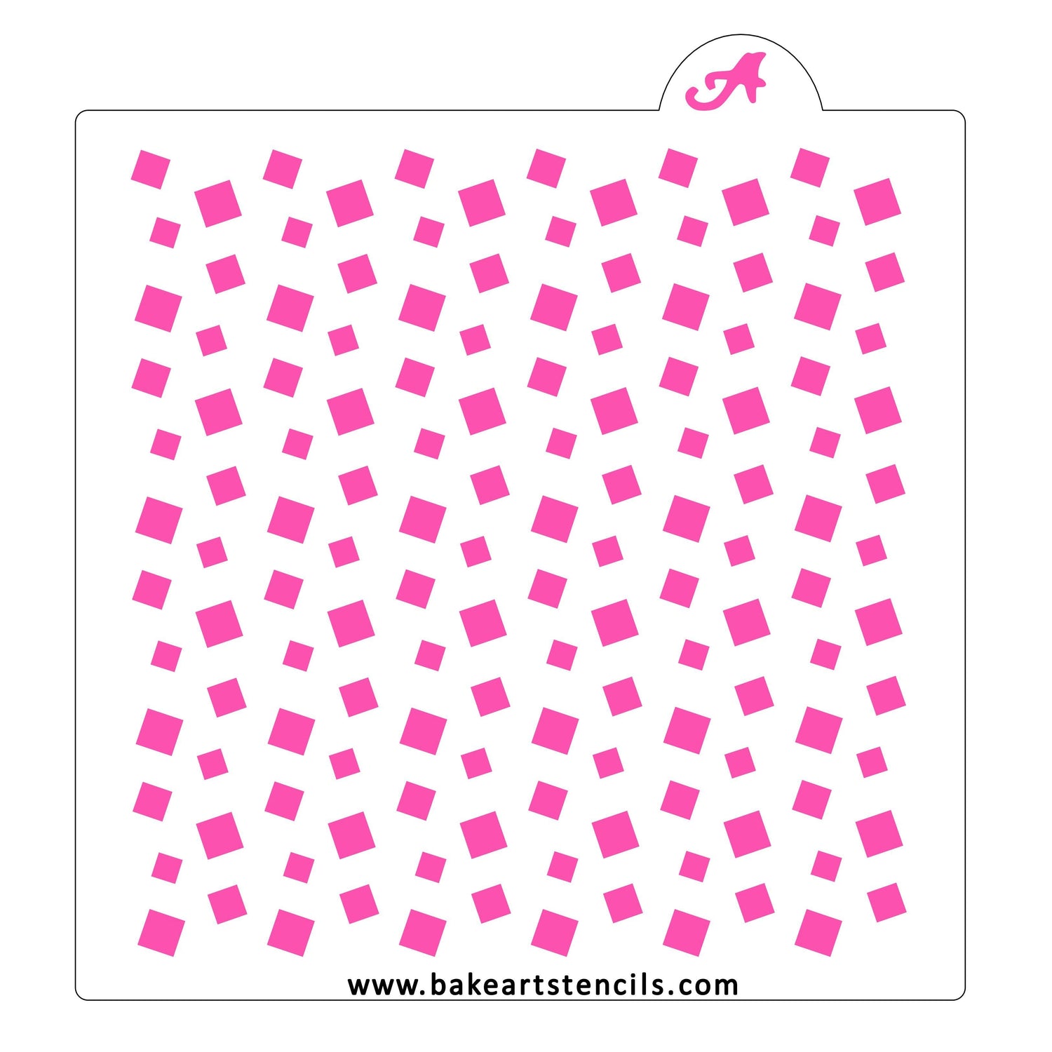 Diamonds Confetti Cookie Stencil