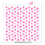 Diamonds Confetti Cookie Stencil