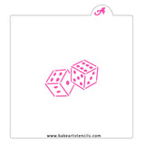 Dice Cookie Stencil