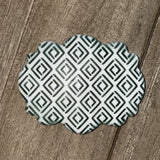 Dimensional Diamonds Pattern Stencil