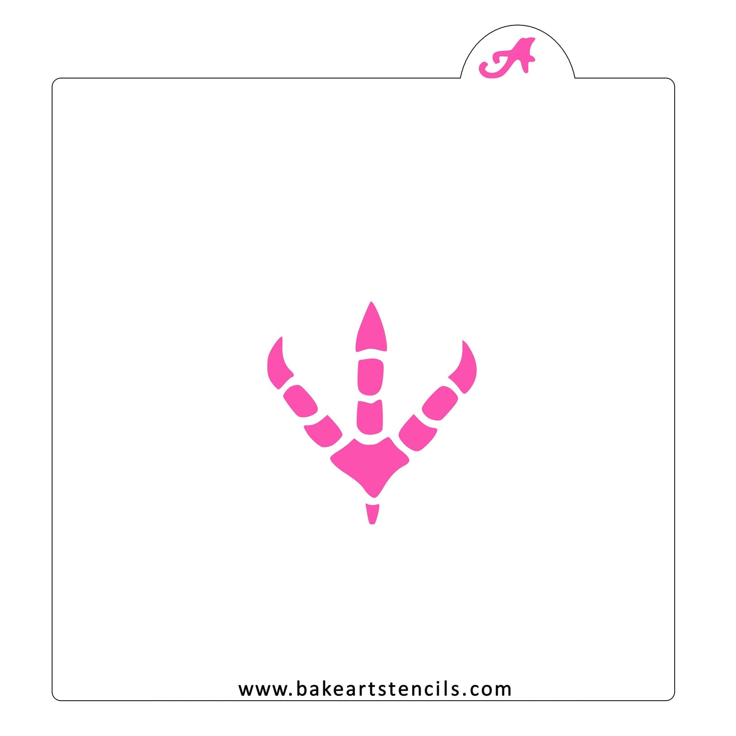 Dinosaur Footprint Cookie Stencil