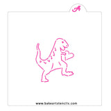 Dinosaur Love PYO Stencil