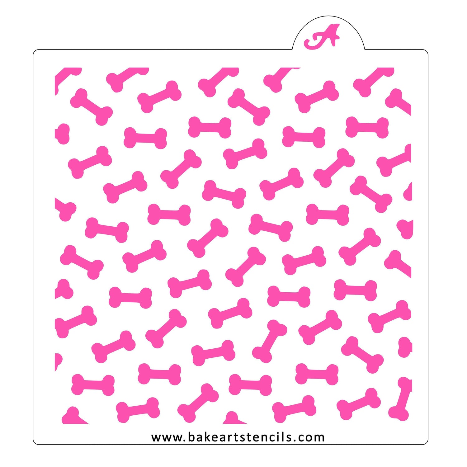 Dog Bones Pattern Cookie Stencil
