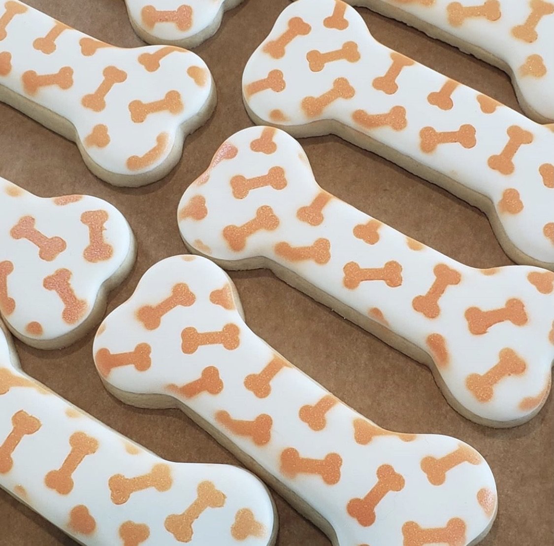 Dog Bones Pattern Cookie Stencil