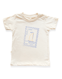 Dolce Estate Stamp Organic Kids T-Shirt by Tenth & Pine